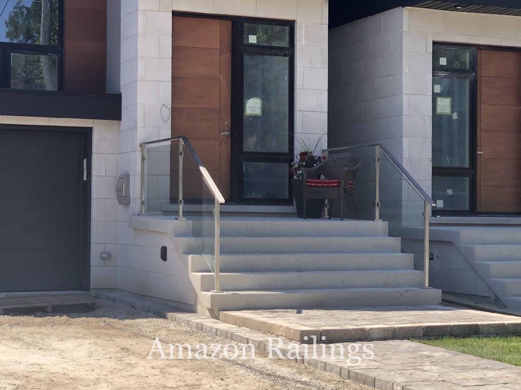 Stainless Steel Railings for Stairs in Front Porch & Entrance